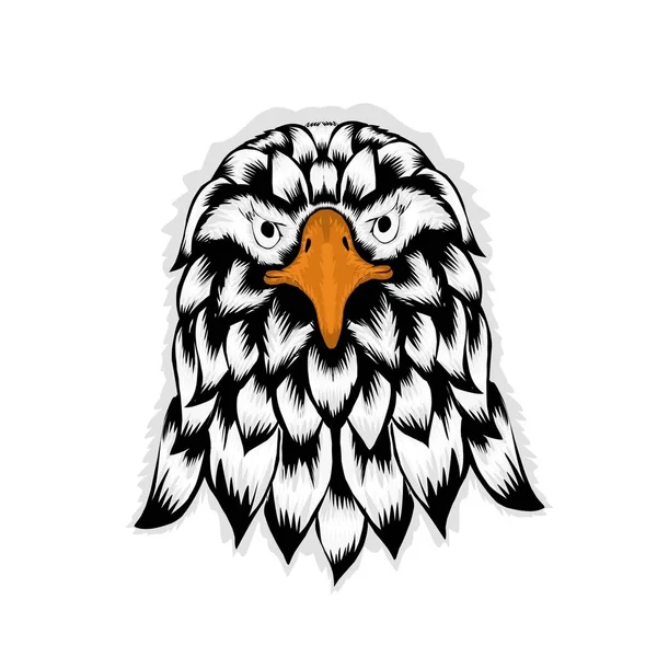 Diseño Del Águila Cabeza Ilustración Sobre Fondo Blanco — Vector de stock