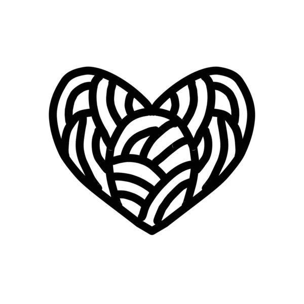 Simple Design Illustration Heart Pattern — Stock Vector