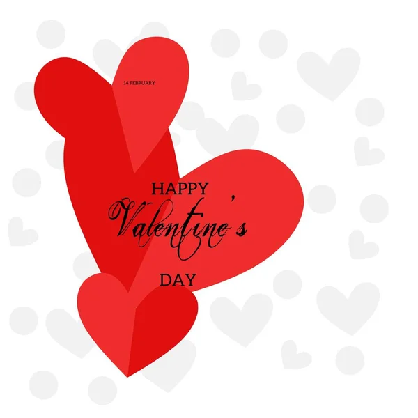 Flat Design Valentine Day Banner — Stock Vector