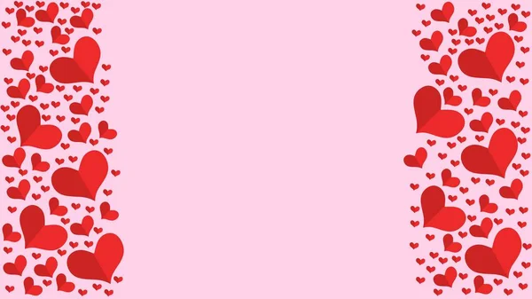 Флаг Дня Святого Валентина Плоского Дизайна Лицензионные Стоковые Векторы