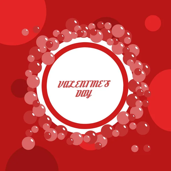 Simple Design Valentine Day Background — Stock Vector