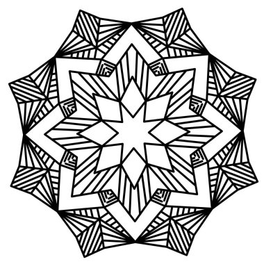 Çizim mandala tasarımı 