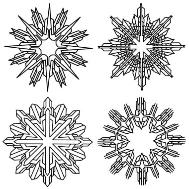 Çizim tasarımı mandalas dekoratif 