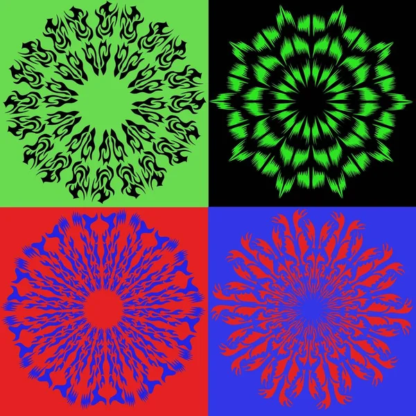 Çizim mandalas dekoratif 