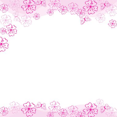 Vektör arka plan çiçekler bahar