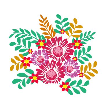 Vektör arka plan çiçekler bahar