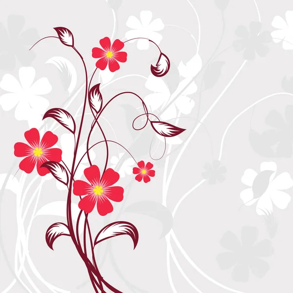Vektor bakgrund blommor våren — Stock vektor