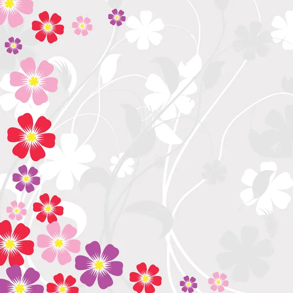Vektor Hintergrund Blumen Frühling — Stockvektor