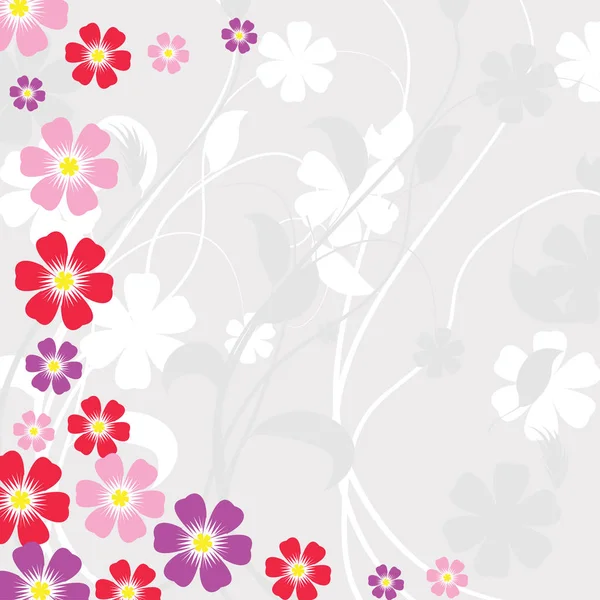 Vector fondo flores primavera — Vector de stock