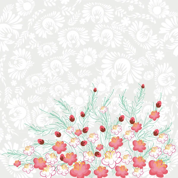 Fond vectoriel fleurs printemps — Image vectorielle