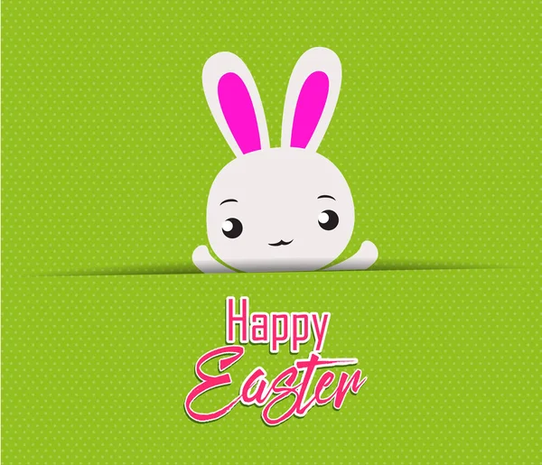 Bonne carte de Pâques avec lapin — Image vectorielle