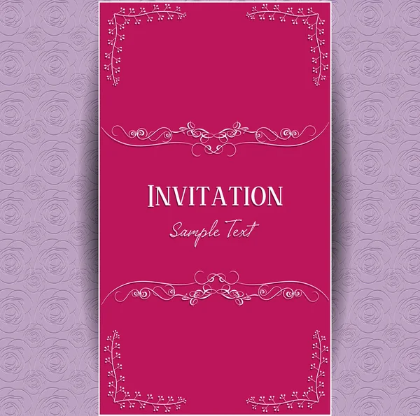 Invitation card vector illustration — Stock Vector