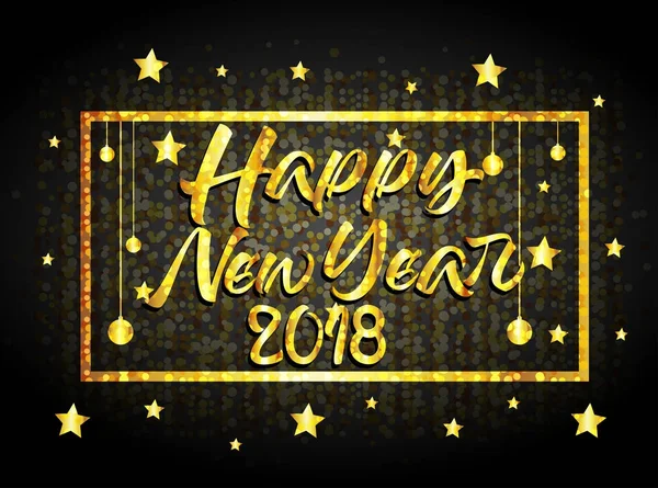 Frohes neues Jahr 2018 — Stockvektor