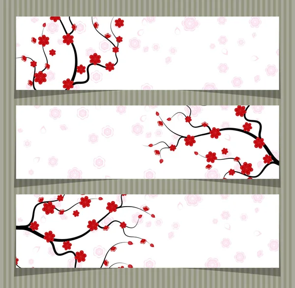 Vektorové Cherry blossom pro čínský Nový rok a poloviny podzimní festival — Stockový vektor