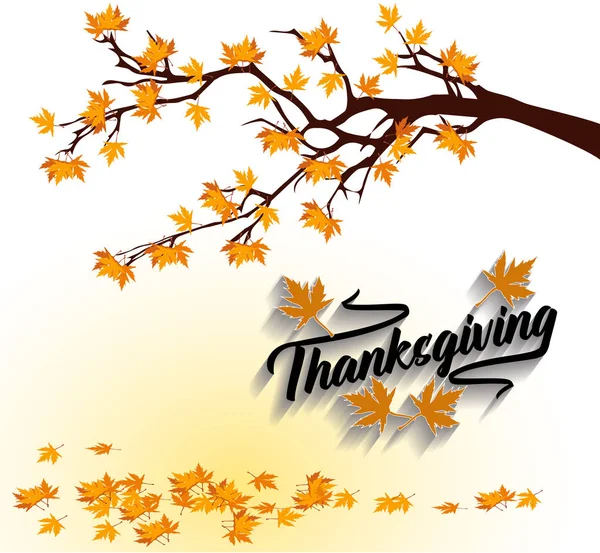Happy Thanksgiving Holiday. Toamna fundal vector ilustrare — Vector de stoc