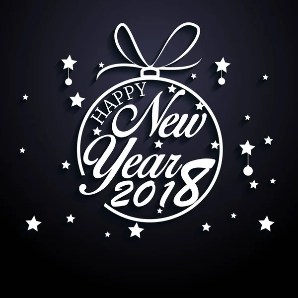 Feliz ano novo 2018 — Vetor de Stock