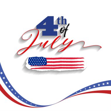 ABD Bağımsızlık günü dört Temmuz kutlamak mutlu