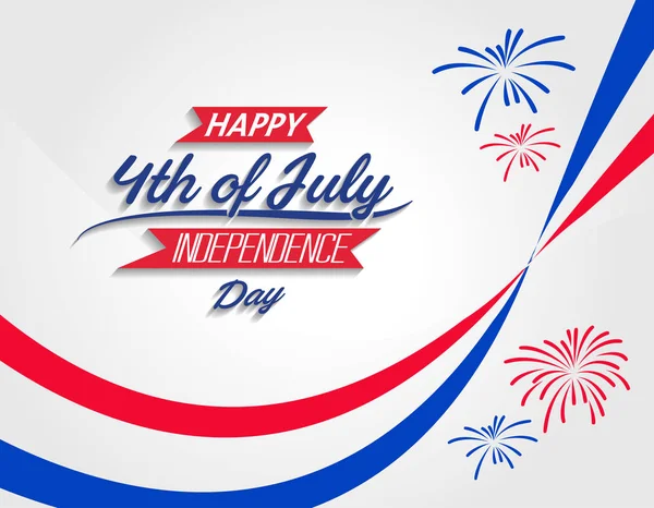 Feliz Dia Independência Dos Eua Julho Comemorar —  Vetores de Stock