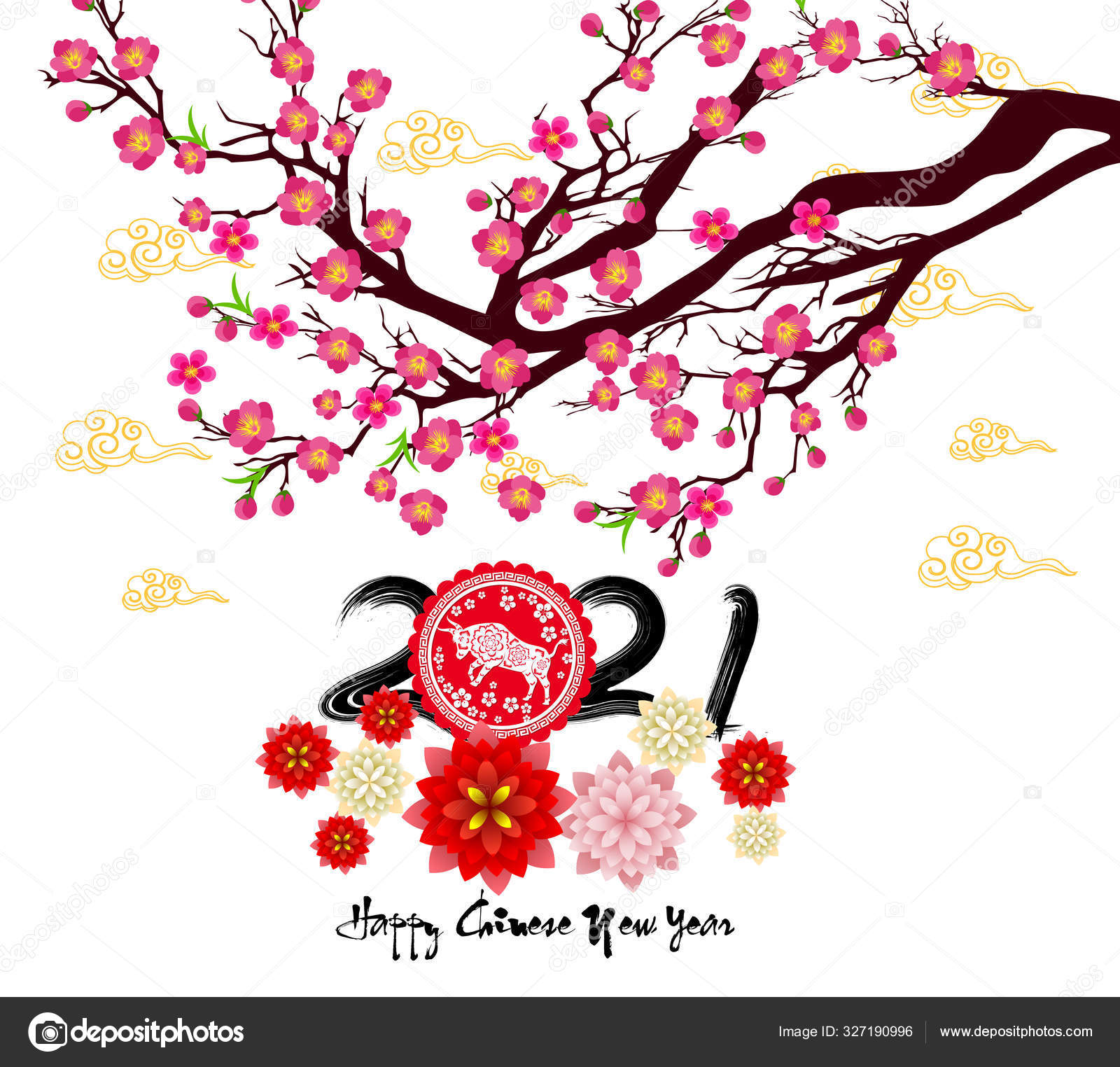 wallpapers Happy Chinese New Year 2021 In Vietnamese https depositphotos com 327190996 stock illustration happy chinese new year 2021 html