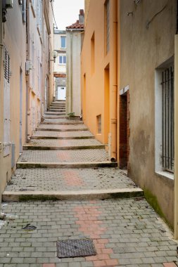 Les Sables D 'Olonne Fransa' nın arka sokaklarında