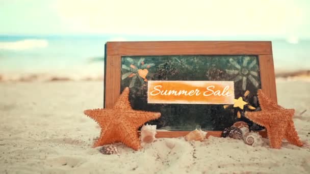 Sommerschlussverkauf Animation, Sommersaison Animation, Sommerschlussverkauf, Sommerschlussverkauf Animation — Stockvideo