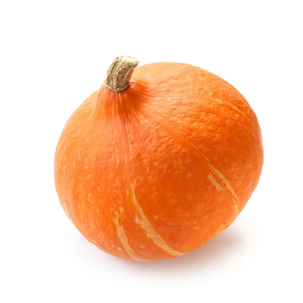 Närbild Bild Hokkaido Pumpkin Isolerad Vit — Stockfoto