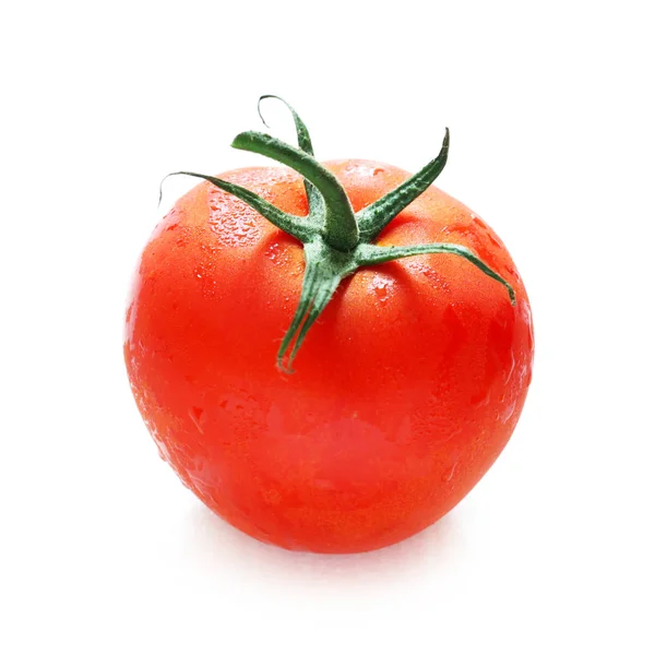 Close Tomate Isolado Branco — Fotografia de Stock