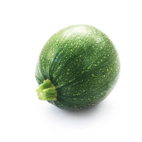 Fresh Green Squash Isolated White Background 스톡 이미지