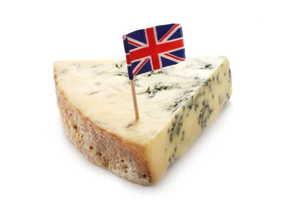 Stilton Paper Union Jack Izolowane Białym — Zdjęcie stockowe