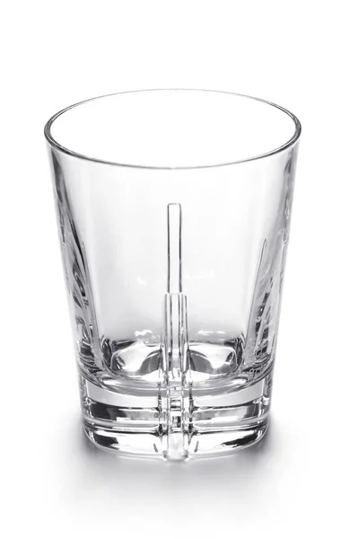 Lege Drinkglas Geïsoleerd Wit — Stockfoto