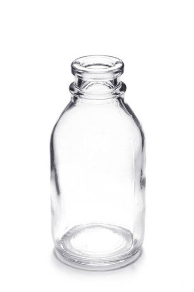 empty glass Bottle Isolated On White 