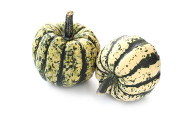 Beyaz üzerine izole edilmiş Palamut Kabağı yakın çekim