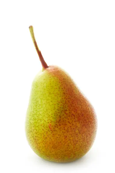 Close Shot Single Pear Isolated White — Stock Photo, Image