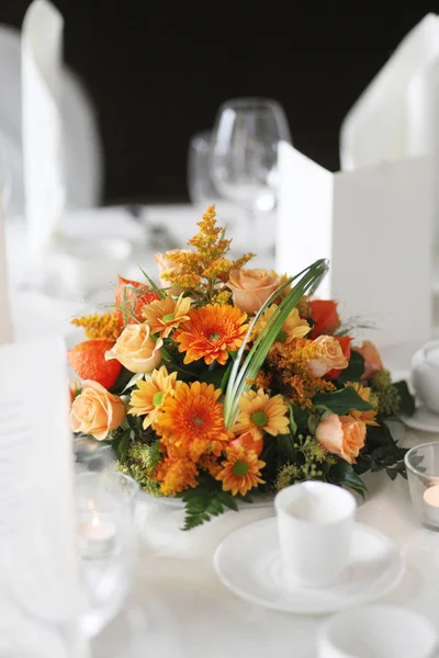 Beautiful Festive Table Setting Wedding — Stock Photo, Image
