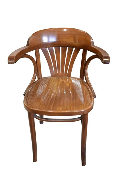 Wooden classic vintage chair isolated on white background