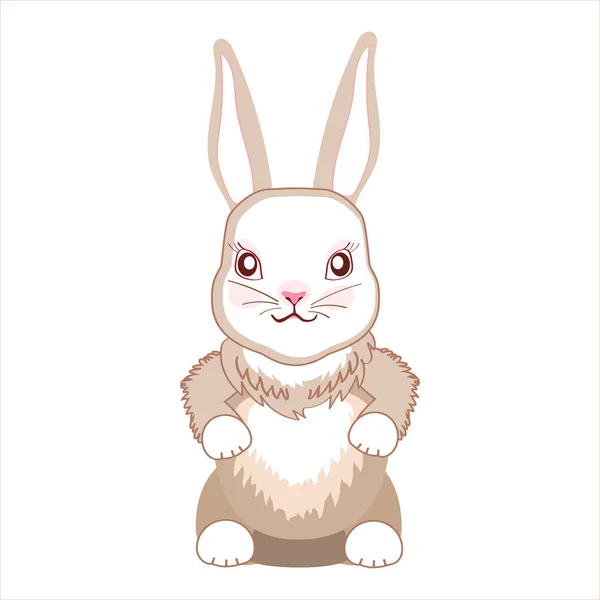 可爱的兔子 打印设计兔子 孩子们打印在T恤上 — 图库照片