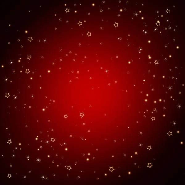 Elegante fondo rojo festivo con estrellas —  Fotos de Stock