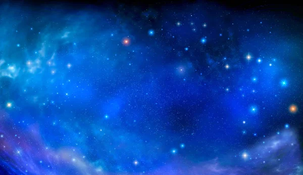 Глубокий Космос Абстрактный Синий Фон — стоковое фото