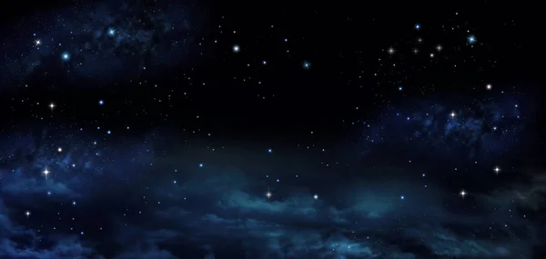 Hintergrund des Nachthimmels mit Sternen — Stockfoto