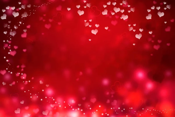 Romantique Bokeh Rouge Fond Abstrait Saint Valentin Saint Valentin — Photo