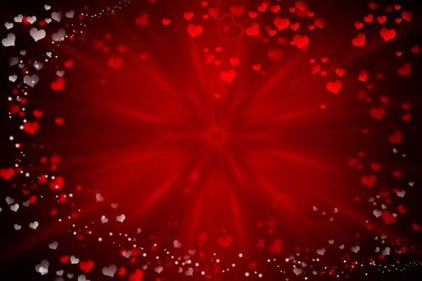 Romantic Red Bokeh Abstract Valentine Background Valentine Day — ストック写真