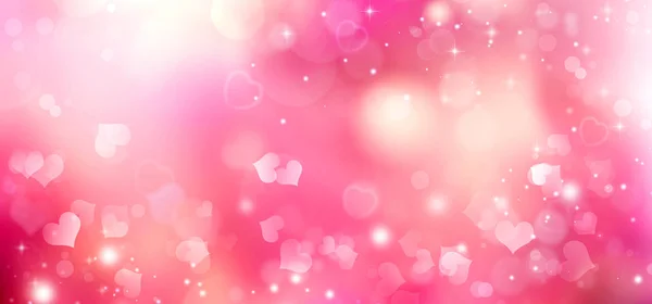 Fondo Pastel Abstracto Con Corazones Concepto Día San Valentín Día — Foto de Stock