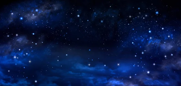 Fundo do céu noturno com estrelas — Fotografia de Stock
