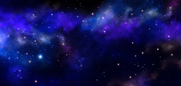 夜空中星空的背景 — 图库照片