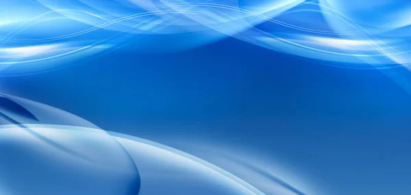 Abstract Blue Background Wave Veil Texture Computer Generated — Stock Photo, Image