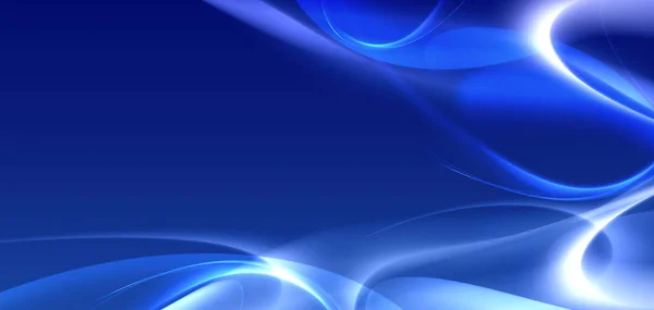 Abstrakter Blauer Hintergrund Welle Schleierstruktur Computergeneriert — Stockfoto