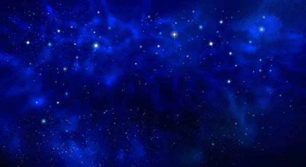Mgławica Gwiazdy Nocnym Niebie Tło Przestrzeni — Zdjęcie stockowe