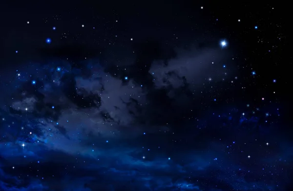 Nebula Stars Night Sky Space Background — Stock Photo, Image