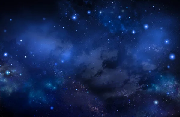 Nebulosa Stelle Nel Cielo Notturno Sfondo Spaziale — Foto Stock