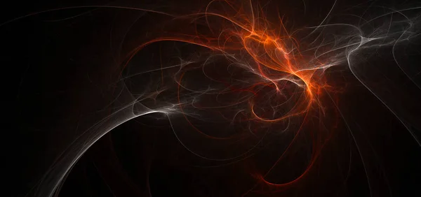 Abstraktes Fraktales Licht Hintergrund Energie — Stockfoto